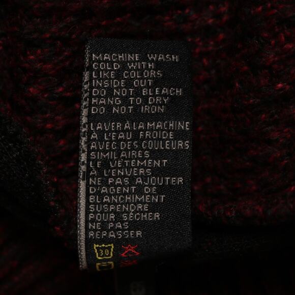 Buffalo David Bitton Textured Crewneck Sweater Heather Red Black Pullover Size S - Picture 11 of 12